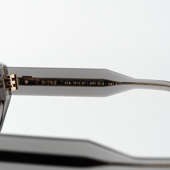 Valentino Women Sunglasses Translucent Grey Rose Irregular V - TRE VLS-101C-51 - Picture 8 of 14